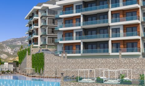 koop  Kargicak, Alanya  GOLDCITY - Trio Hill Residence 1+1 ong – Hoofdfoto